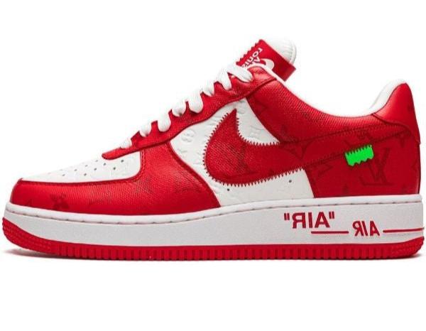 Nike x Louis Vuitton AirForce 1 Low "Virgil Abloh - White/Red" sneakers