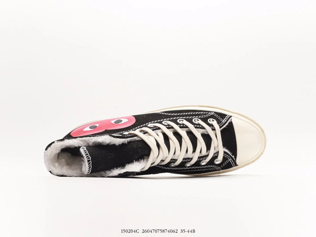 Converse Chuck Taylor All Star 1970s Hi Comme des Garcons PLAY Black