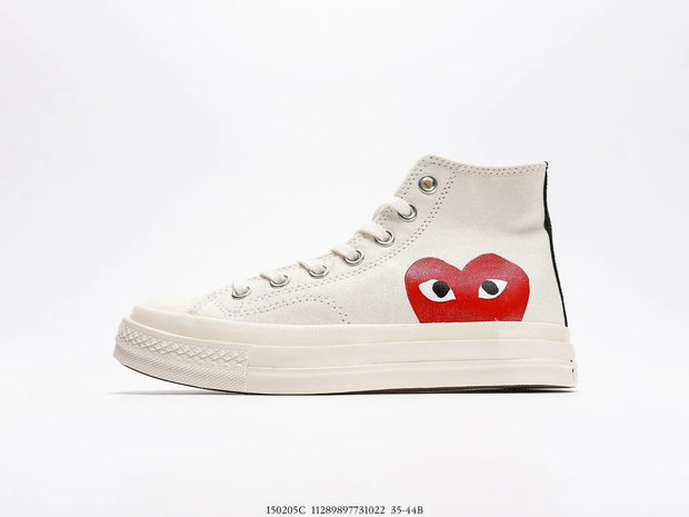 Converse Chuck Taylor All Star 1970s Hi Comme des Garcons PLAY White