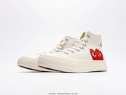 Converse Chuck Taylor All Star 1970s Hi Comme des Garcons PLAY White