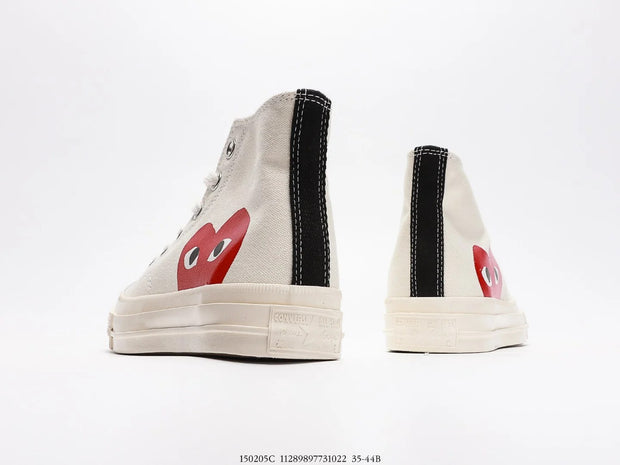 Converse Chuck Taylor All Star 1970s Hi Comme des Garcons PLAY White