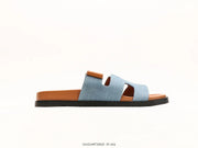 Hermès Chypre Sandal Blue Denim