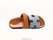 Hermès Chypre Sandal Blue Denim