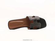 Hermes Oran Sandal Black