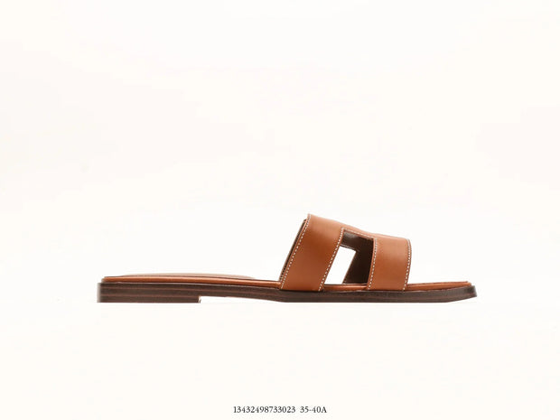 Hermes Oran Sandal Brown