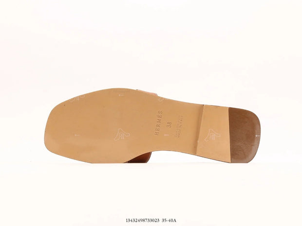 Hermes Oran Sandal Brown