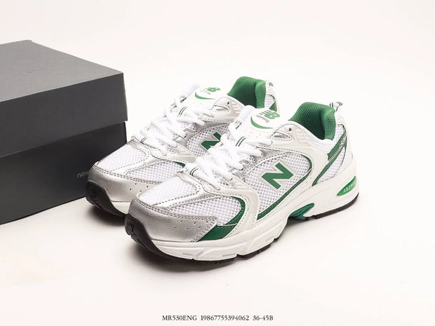 New Balance 530 White Nightwatch Green