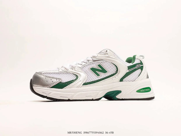 New Balance 530 White Nightwatch Green