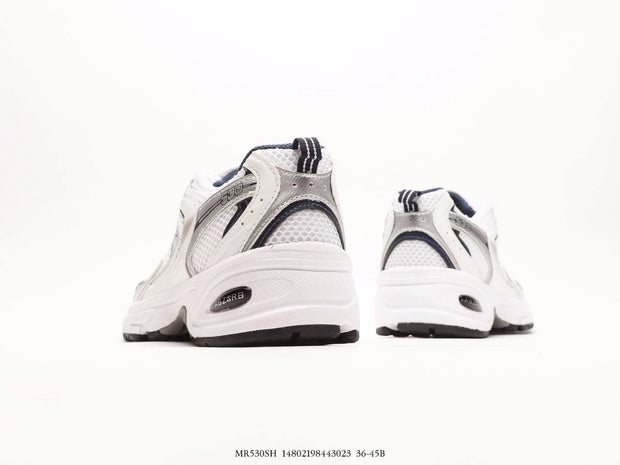 New Balance 530 White Silver Navy