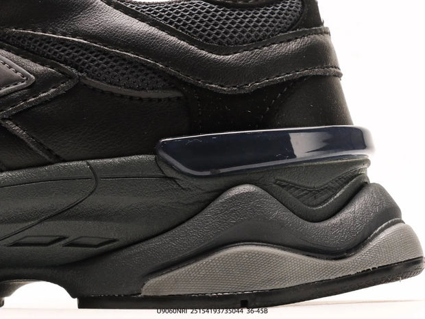 New Balance 9060 Triple Black Leather