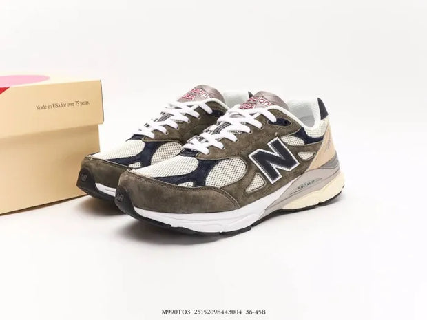 New Balance 990V3 MiUSA Grey Blue Olive