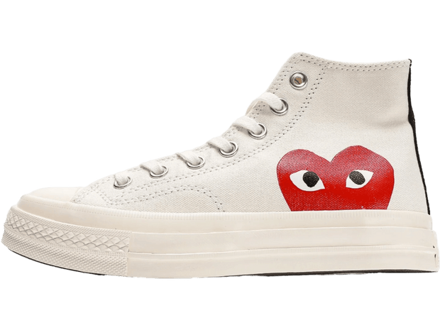 Converse Chuck Taylor All Star 1970s Hi Comme des Garcons PLAY White