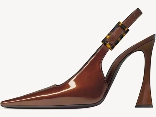 DUNE slingback pumps in patent leather (Copy)